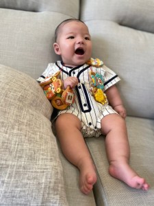 餅乾皇后寶寶收涎照片